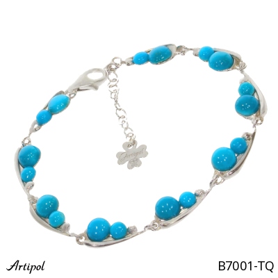 Bracelet B7001-TQ with real Turquoise