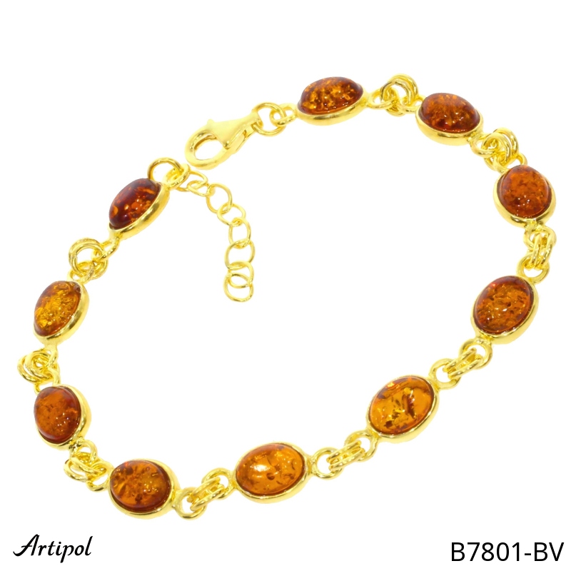 Bracelet B7801-BV en Ambre véritable