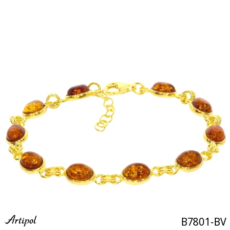 Bracelet B7801-BV en Ambre véritable