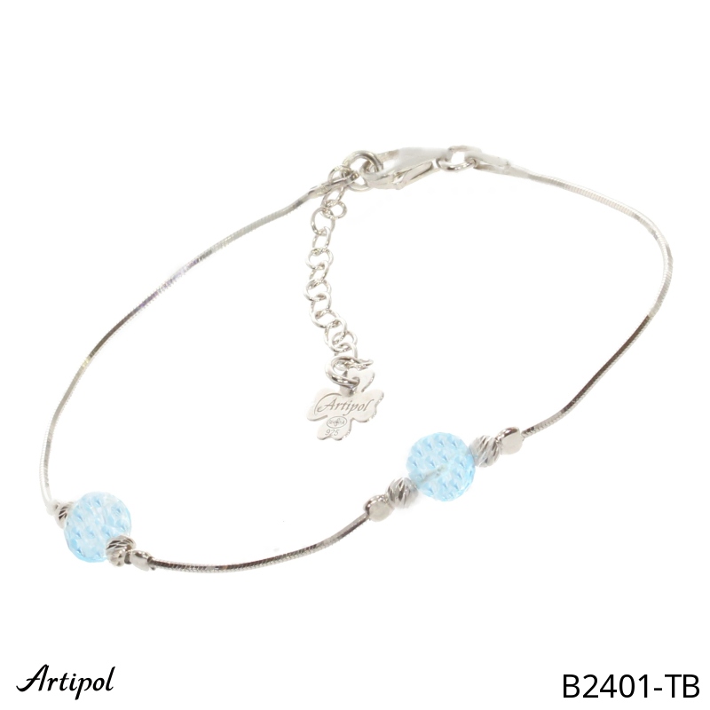 Bracelet B2401-TB en Topaze bleue véritable