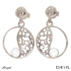 Earrings E3411-PL with real Moonstone