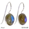Earrings E2606-LAB with real Labradorite