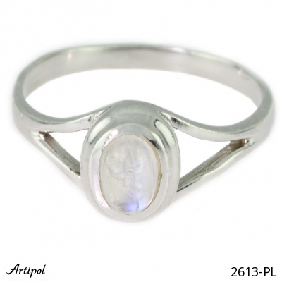 Ring 2613-PL with real Rainbow Moonstone