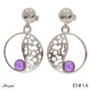 Boucles d'oreilles E3411-A en Amethyste véritable