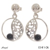 Boucles d'oreilles E3411-ON en Onyx noir véritable