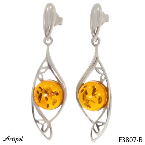 Boucles d'oreilles E3807-B en Ambre véritable