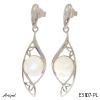 Boucles d'oreilles E3807-PL en Pierre de lune véritable