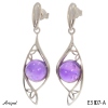 Earrings E3807-A with real Amethyst