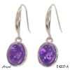 Earrings E4207-A with real Amethyst