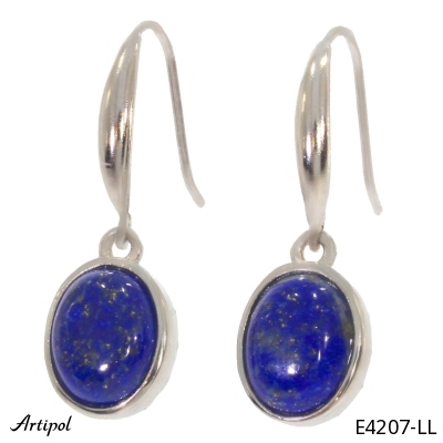 Earrings E4207-LL with real Lapis lazuli