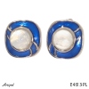 Earrings E4613-PL with real Moonstone
