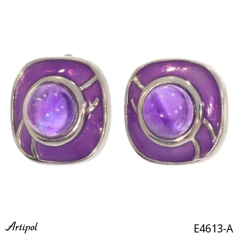 Ohrringe E4613-A mit echter Amethyst