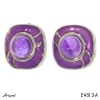 Earrings E4613-A with real Amethyst