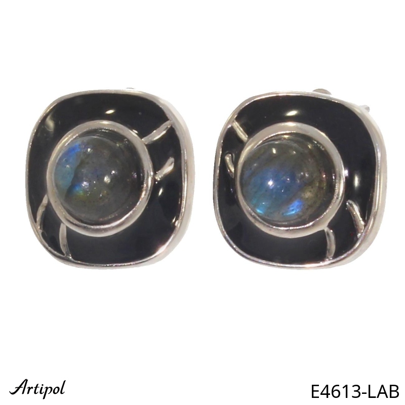 Earrings E4613-LAB with real Labradorite