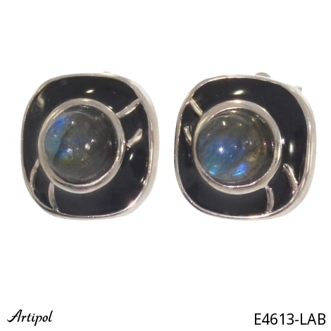 Earrings E4613-LAB with real Labradorite