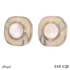 Boucles d'oreilles E4613-QR en Quartz rose véritable