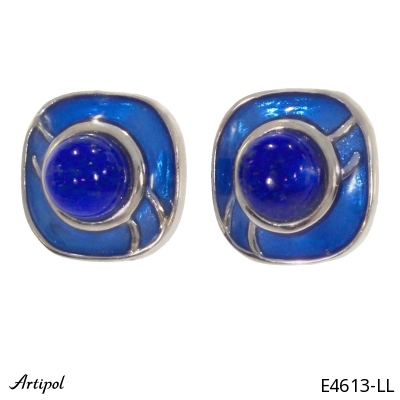 Earrings E4613-LL with real Lapis lazuli