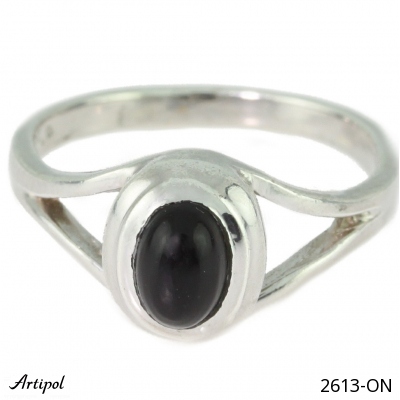 Ring 2613-ON mit echter Schwarzem Onyx