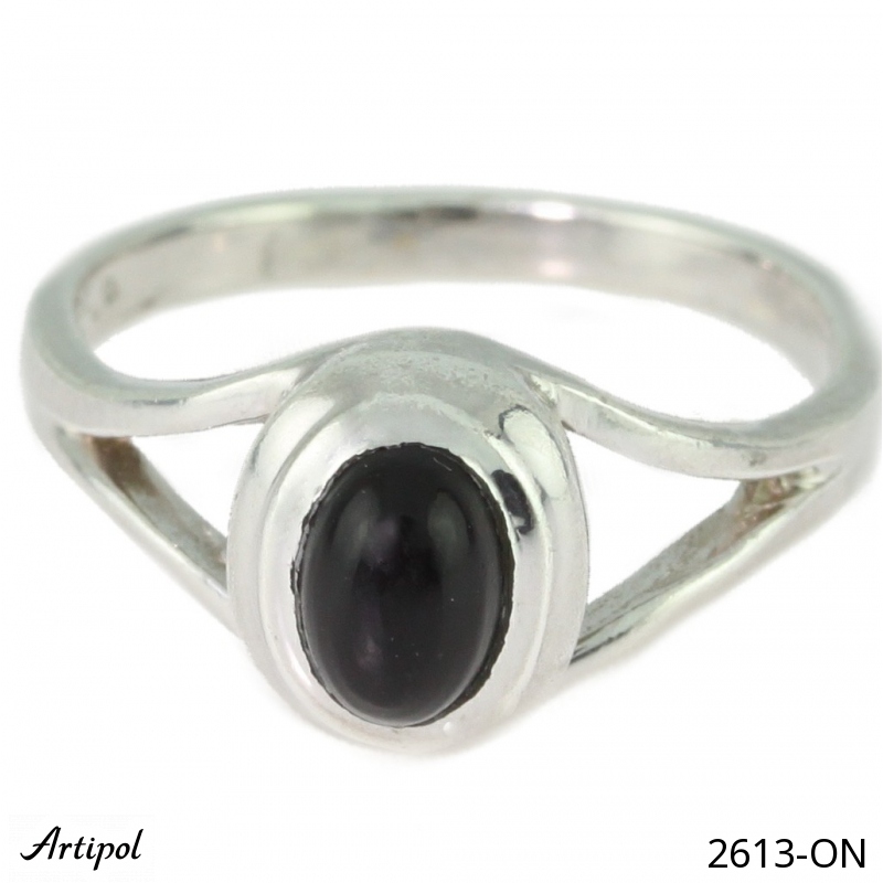 Ring 2613-ON with real Black onyx