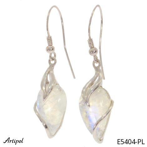 Boucles d'oreilles E5404-PL en Pierre de lune véritable