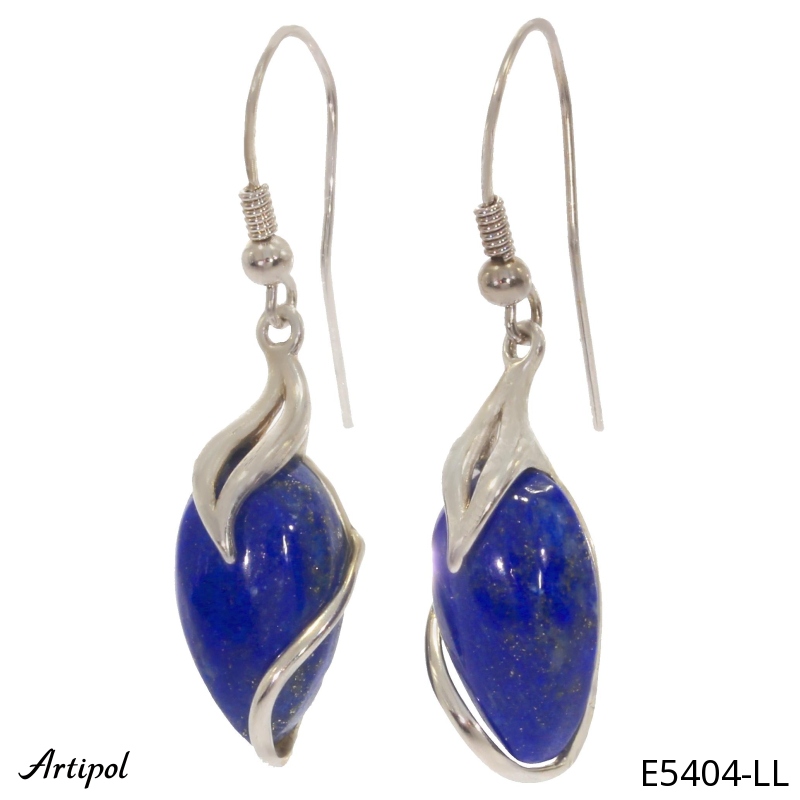 Earrings E5404-LL with real Lapis lazuli