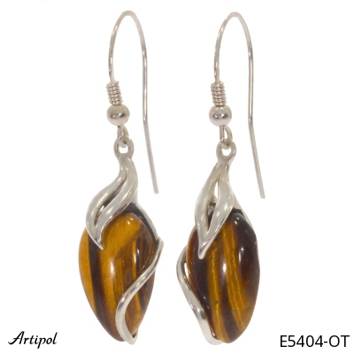 Ohrringe E5404-OT mit echter Tigerauge