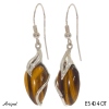 Boucles d'oreilles E5404-OT en Oeil de tigre véritable