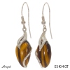 Earrings E5404-OT with real Tiger's eye
