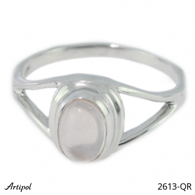 Bague 2613-QR en Quartz rose véritable