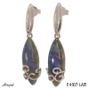 Earrings E4607-LAB with real Labradorite