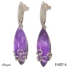 Earrings E4607-A with real Amethyst