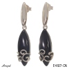 Boucles d'oreilles E4607-ON en Onyx noir véritable