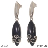 Earrings E4607-ON with real Black Onyx