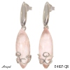 Boucles d'oreilles E4607-QR en Quartz rose véritable