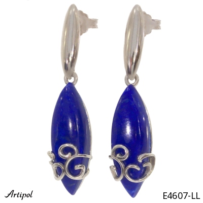 Earrings E4607-LL with real Lapis lazuli