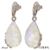 Earrings E3808-PL with real Moonstone