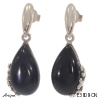 Boucles d'oreilles E3808-ON en Onyx noir véritable