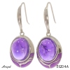 Earrings E6204-A with real Amethyst