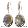Earrings E6204-LAB with real Labradorite