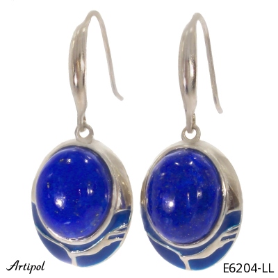 Earrings E6204-LL with real Lapis lazuli