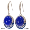 Earrings E6204-LL with real Lapis lazuli