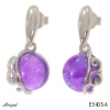 Earrings E3405-A with real Amethyst