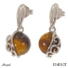 Boucles d'oreilles E3405-OT en Oeil de tigre véritable