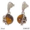Earrings E3405-OT with real Tiger's eye