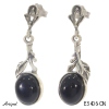 Earrings E3406-ON with real Black Onyx