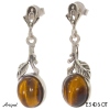 Boucles d'oreilles E3406-OT en Oeil de tigre véritable