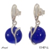 Earrings E3407-LL with real Lapis lazuli