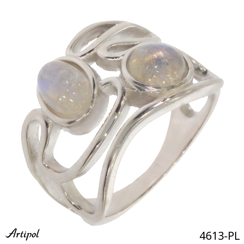 Ring 4613-PL with real Moonstone