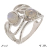 Ring 4613-PL with real Moonstone