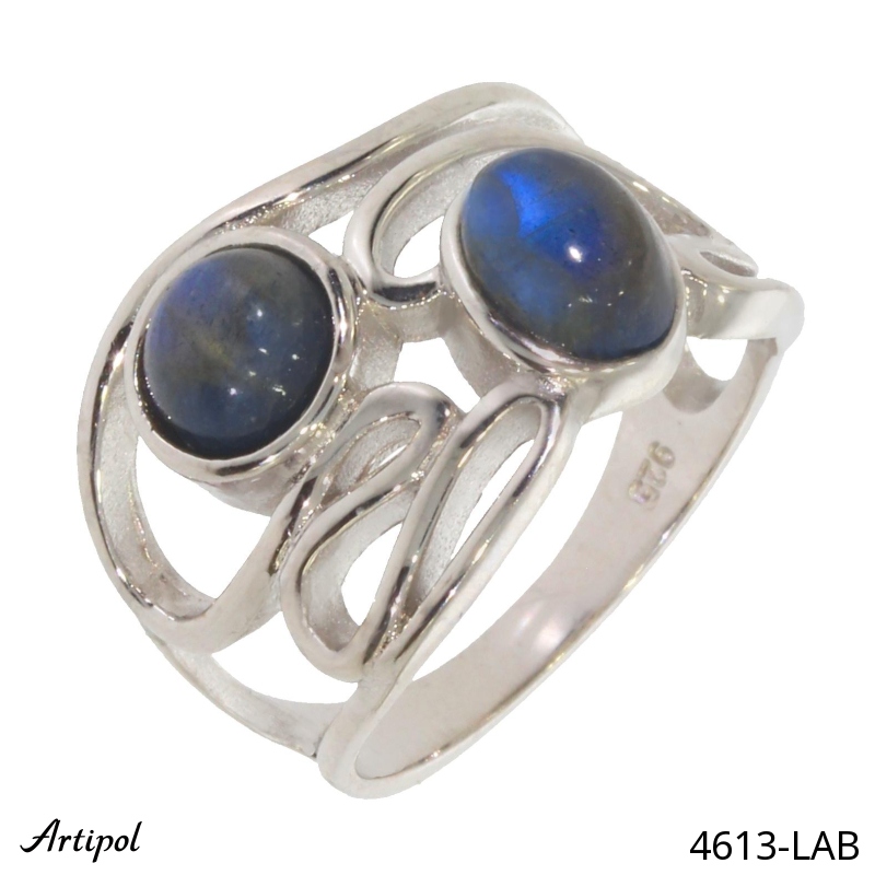 Ring 4613-LAB with real Labradorite